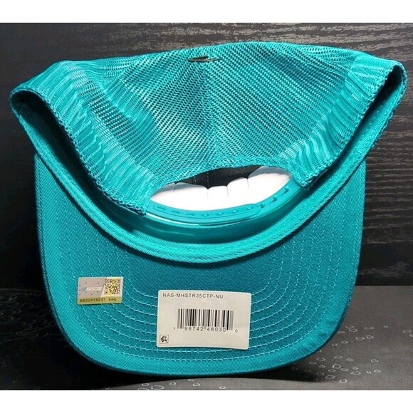 New NASCAR Denny Hamlin Striped #11 Mesh Blue Trucker Hat Cap OSFA Adult NWT - Picture 5 of 9